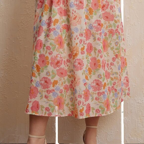 Calla Button Floral Maxi Dress - Picture 5 of 8